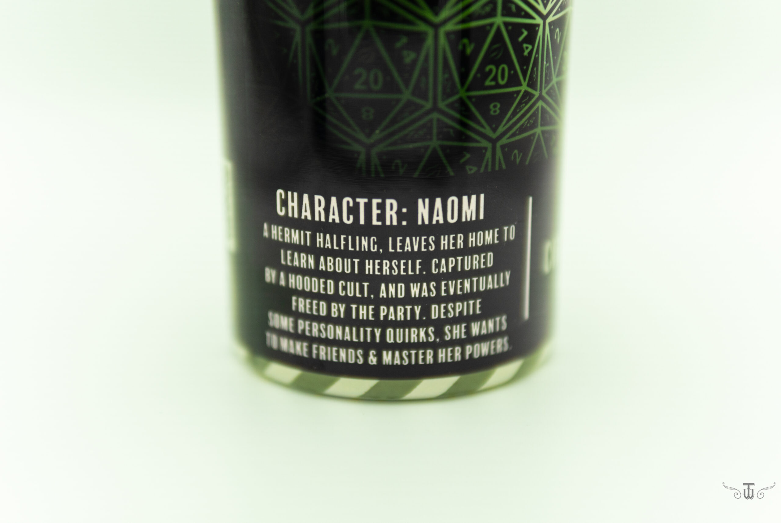 character name and backstory section