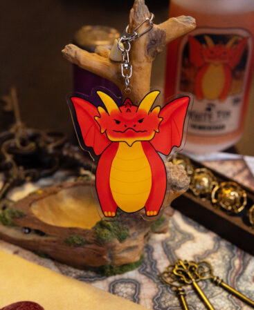 Dungeons & Dragons Red Dragon Acrylic Keychain