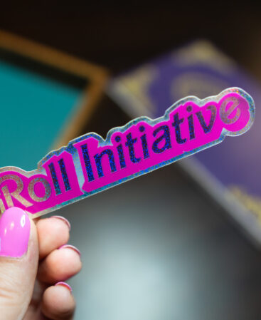 Roll Initiative Glitter Holographic Sticker