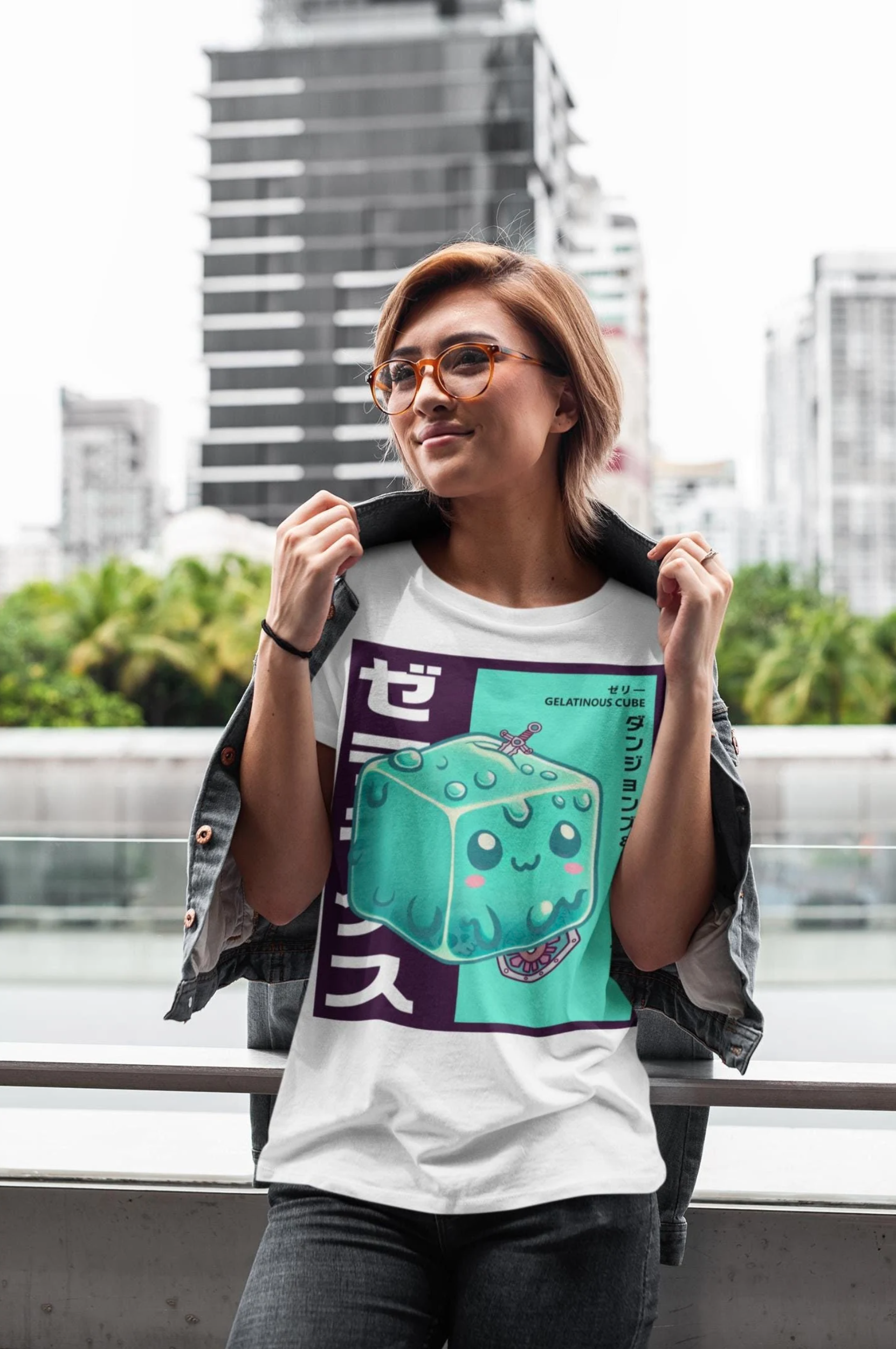Kaiju Cuties | Gelatinous Cube | DnD Monster Streetwear  White Toe Trading  Co.